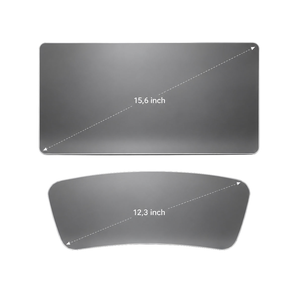 Screenprotector Set 15,6" + 12,3" Display - Mardexo